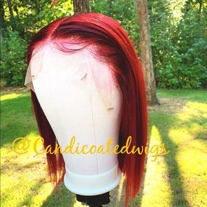 Red Licorice Blunt Cut Bob!